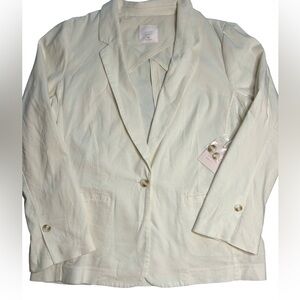 LC Lauren Conrad Cream Women's Blazer